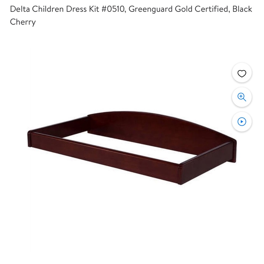 Baby Changing Dresser Topper
